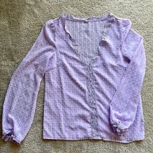 Sheer Lavender Top